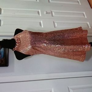 Aqua Pink Mini Dress